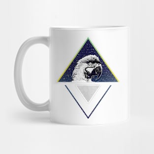 Modern Design Space Macaw Parrot Mug